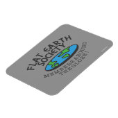 Flat Earth Society-Mitglieder auf der ganzen Welt Magnet (Linke Seite)