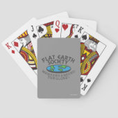 Flat Earth Society-Mitglieder auf der ganzen Welt Spielkarten (Rückseite)
