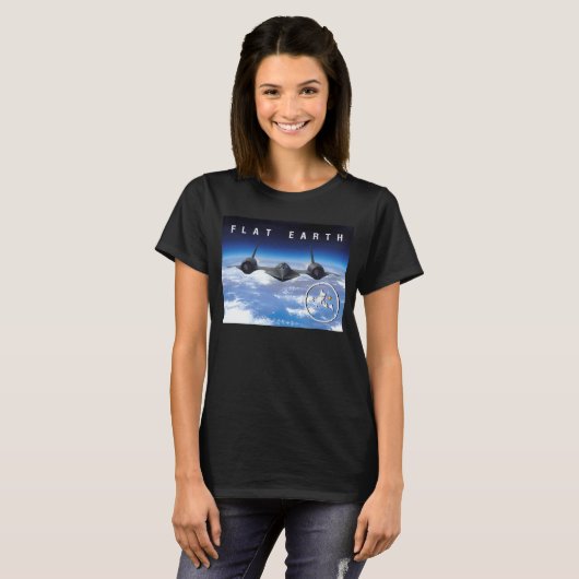 Flat Earth SR71 — Frauenhemd T-Shirt (Vorne ganz)