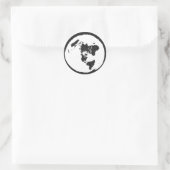 Flat Earth Sticker (Tasche)