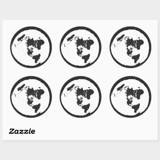 Flat Earth Sticker (Blatt)