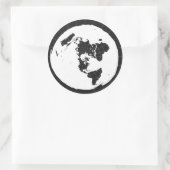 Flat Earth Sticker (Tasche)