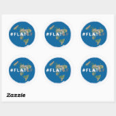 Flat Earth Sticker | #flataf (Blatt)