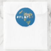 Flat Earth Sticker | #flataf (Tasche)