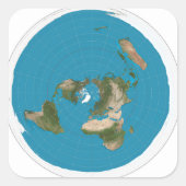 Flat Earth Sticker Siegel (Vorderseite)
