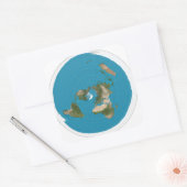 Flat Earth Sticker Siegel (Umschlag)