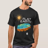 Flat Earth Sun Moon - Flat Earth T-Shirt (Vorderseite)