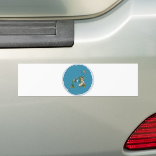 Flat Earth Today Button Classic Bumper Sticker Autoaufkleber (Auf Auto)
