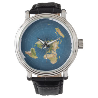 Flat Earth Watch Armbanduhr