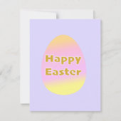 Flat Easter Card Mitteilungskarte (Vorderseite)
