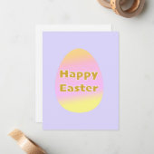 Flat Easter Card Mitteilungskarte (Vorderseite/Rückseite Beispiel)