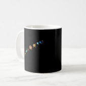 Flat Eh glaubt an das Sonnensystem Kaffeetasse (Vorderseite Links)