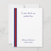 Flat Football Thema Danke Karte (Rückseite)