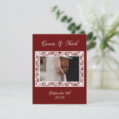 Flat Foto Template Hochzeit Vielen Dank Card Maroo Save The Date (Stehend Vorderseite)
