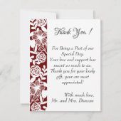 Flat Foto Template Hochzeit Vielen Dank Card Maroo Save The Date (Rückseite)