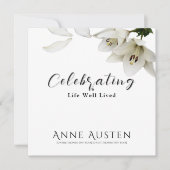 Flat Funeral Thank You Card - Editable  Dankeskarte (Vorderseite)