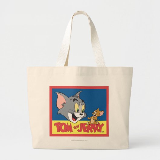 Flat für Tom und Jerry-Logo Jumbo Stoffbeutel (Vorne)