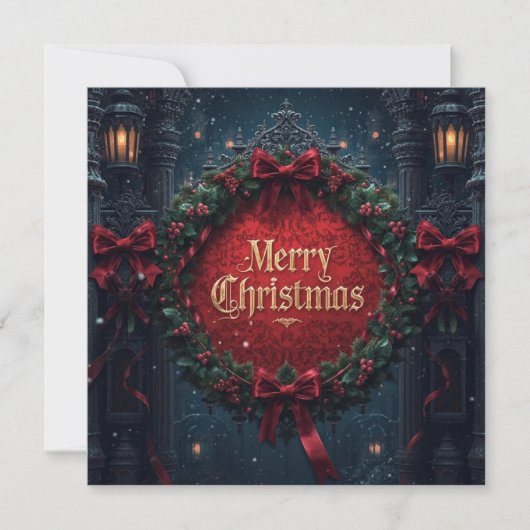flat gothic christmas card karte (Vorderseite)