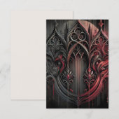 Flat Gothic Dankekarte Dankeskarte (Vorne/Hinten)