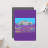 Flat Greeting Card Blank Inside Karte (Vorderseite/Rückseite Beispiel)