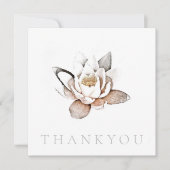 FLAT GREETING CARD : DANKE : WHITE LOTUS (Vorderseite)