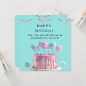 Flat Greeting Card Karte (Vorderseite/Rückseite Beispiel)