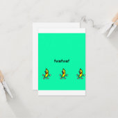 Flat Greeting Card Karte (Vorderseite/Rückseite Beispiel)