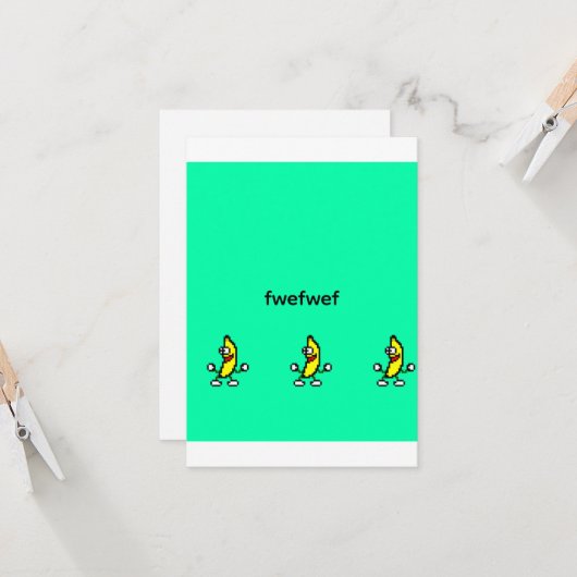 Flat Greeting Card Karte (Vorderseite/Rückseite Beispiel)