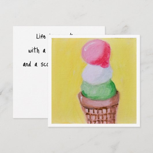 Flat Greeting Card Karte (Vorne/Hinten)