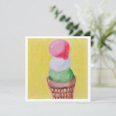 Flat Greeting Card Karte (Stehend Vorderseite)