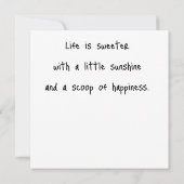 Flat Greeting Card Karte (Rückseite)