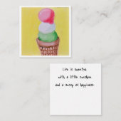 Flat Greeting Card Mitteilungskarte (Vorne/Hinten)