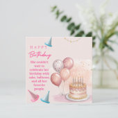 Flat Greetings card Karte (Stehend Vorderseite)