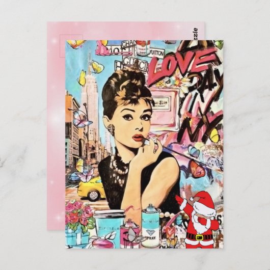 Flat Grußkarte, danke Karte (Vorne/Hinten)