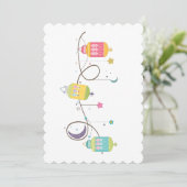 Flat-Grußkarte Einladung (Stehend Vorderseite)