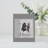 Flat Grußkarte Glücklichen Muttertag an den Jungen Karte (Stehend Vorderseite)