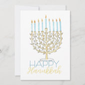Flat Hanukkah Card Feiertagskarte (Vorderseite)