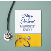 Flat Happy National Nurses' Day danke Karte