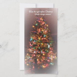 Flat Holiday Card: Dies war die Nacht vor Weihnach Feiertagskarte