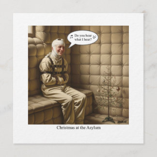 Flat Holiday Card Einladung