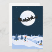 Flat Holiday Card Feiertagskarte (Vorne/Hinten)