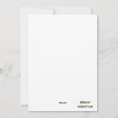 Flat Holiday Card Feiertagskarte (Rückseite)