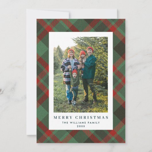 Flat Holiday Card Feiertagskarte (Vorderseite)