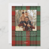 Flat Holiday Card Feiertagskarte (Rückseite)