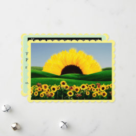 Flat Holiday Card Feiertagskarte