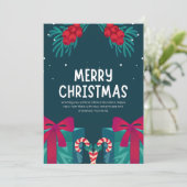 Flat Holiday Card Feiertagskarte (Stehend Vorderseite)