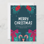 Flat Holiday Card Feiertagskarte (Rückseite)