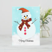 Flat Holiday Card Feiertagskarte (Stehend Vorderseite)