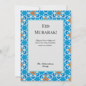 Flat Holiday Card Feiertagskarte (Rückseite)