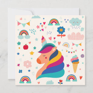 Flat Holiday Card Feiertagskarte